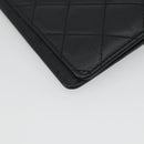 CHANEL Matelasse Cambon Line Day Planner Cover Leather Black CC Auth 193764M-16
