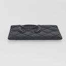 CHANEL Matelasse Cambon Line Day Planner Cover Leather Black CC Auth 193764M-3