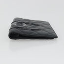 CHANEL Matelasse Cambon Line Day Planner Cover Leather Black CC Auth 193764M-6