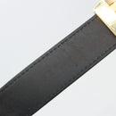 LOUIS VUITTON Multicolor Ceinture LV cut Belt Black M6890 LV Auth 193765V-11