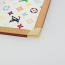 LOUIS VUITTON Monogram Multicolor Pochette Cles Purse White M92655 Auth 193766M-16