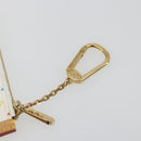 LOUIS VUITTON Monogram Multicolor Pochette Cles Purse White M92655 Auth 193766M-8