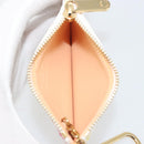 LOUIS VUITTON Monogram Multicolor Pochette Cles Purse White M92655 Auth 193766M-10