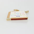 LOUIS VUITTON Monogram Multicolor Pochette Cles Purse White M92655 Auth 193766M-3