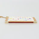 LOUIS VUITTON Monogram Multicolor Pochette Cles Purse White M92655 Auth 193766M-6