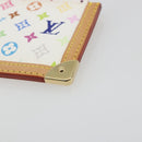 LOUIS VUITTON Monogram Multicolor Pochette Cles Purse White M92655 Auth 193766M-7