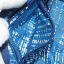 PRADA Pouch Nylon Blue Silver Auth 193770-20