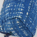 PRADA Pouch Nylon Blue Silver Auth 193770-14