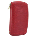 LOUIS VUITTON Epi Agenda Geod Wallet Red M63877 LV Auth 193771-1