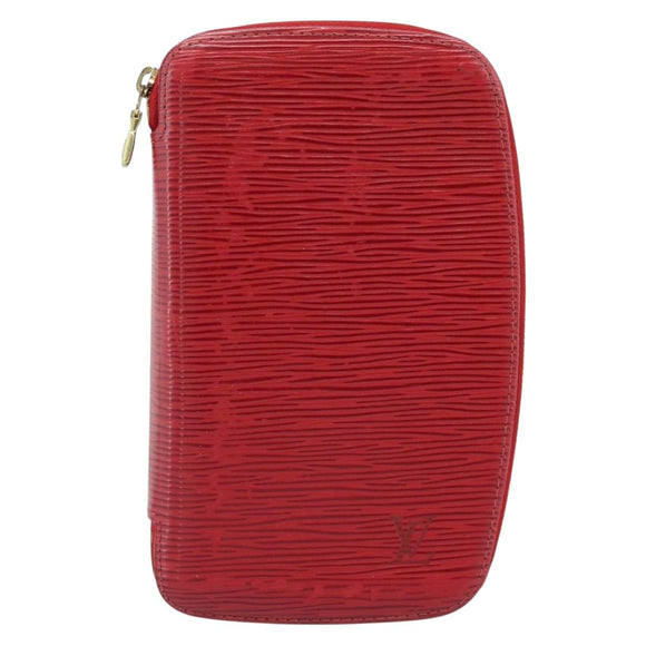 LOUIS VUITTON Epi Agenda Geod Wallet Red M63877 LV Auth 193771