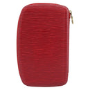 LOUIS VUITTON Epi Agenda Geod Wallet Red M63877 LV Auth 193771-2