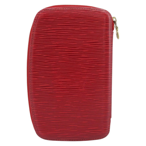 LOUIS VUITTON Epi Agenda Geod Wallet Red M63877 LV Auth 193771