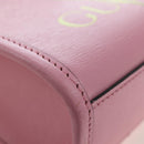 GUCCI Bananya Tote Bag Leather 2way Pink Gold 671623 Auth 193778SAM-13