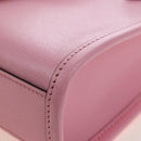 GUCCI Bananya Tote Bag Leather 2way Pink Gold 671623 Auth 193778SAM-16