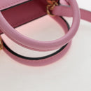 GUCCI Bananya Tote Bag Leather 2way Pink Gold 671623 Auth 193778SAM-7