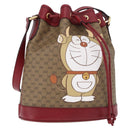 GUCCI Micro GG Supreme x Doraemon Fujiko-Pro Bag PVC Beige 655597 Auth 193779SM-1