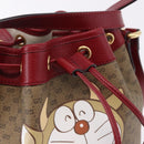 GUCCI Micro GG Supreme x Doraemon Fujiko-Pro Bag PVC Beige 655597 Auth 193779SM-15