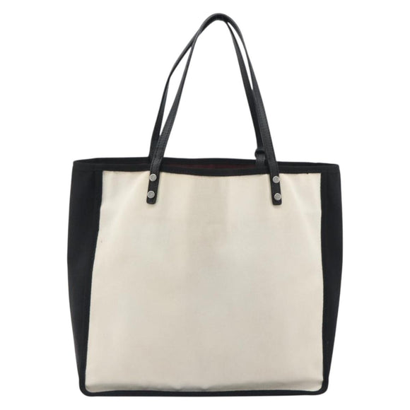 CHANEL Let's Lemon Tote Bag Canvas Beige Silver CC Auth 193780V