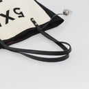 CHANEL Let's Lemon Tote Bag Canvas Beige Silver CC Auth 193780V-7