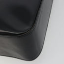CELINE Shoulder Bag Leather Black Gold Auth 193781A-12