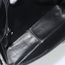 CELINE Shoulder Bag Leather Black Gold Auth 193781A-16