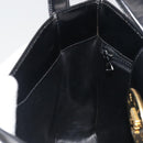 CELINE Shoulder Bag Leather Black Gold Auth 193781A-18