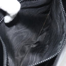 CELINE Shoulder Bag Leather Black Gold Auth 193781A-20