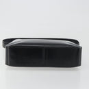 CELINE Shoulder Bag Leather Black Gold Auth 193781A-9
