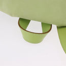 Salvatore Ferragamo Gancini Backpack Suede Green Gold Auth 193783A-7