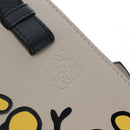 LOEWE Hammock Herbarium Hand Bag Leather 2 Beige Silver Auth 193784SAM-20