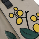 LOEWE Hammock Herbarium Hand Bag Leather 2 Beige Silver Auth 193784SAM-21