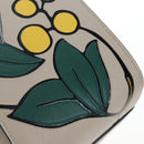 LOEWE Hammock Herbarium Hand Bag Leather 2 Beige Silver Auth 193784SAM-22