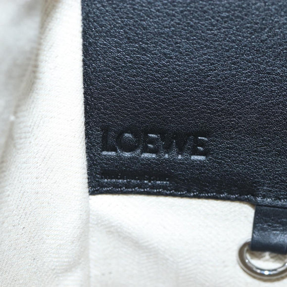 LOEWE Hammock Herbarium Hand Bag Leather 2 Beige Silver Auth 193784SAM