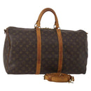 LOUIS VUITTON Monogram Keepall Bandouliere 50 Boston Bag M41416 LV Auth 193785-1