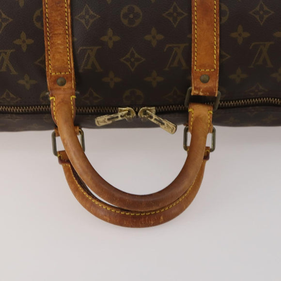 LOUIS VUITTON Monogram Keepall Bandouliere 50 Boston Bag M41416 LV Auth 193785