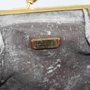 LOEWE Shoulder Bag Leather Green Gold Auth 193786-11