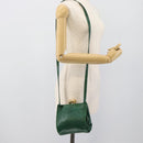 LOEWE Shoulder Bag Leather Green Gold Auth 193786-19