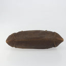Salvatore Ferragamo Gancini Hand Bag Leather Brown Gold Auth 193788-5