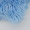 PRADA Clutch Bag Fur Blue Silver Auth 193790M-11