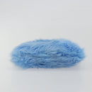 PRADA Clutch Bag Fur Blue Silver Auth 193790M-7