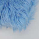 PRADA Clutch Bag Fur Blue Silver Auth 193790M-9