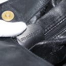 GUCCI Bamboo Hand Bag Leather 2way Black Gold 001 1638 1577 Auth 193791-22