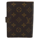 LOUIS VUITTON Monogram Agenda PM Day Planner Cover R20005 LV Auth 193794-3