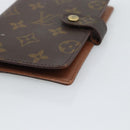 LOUIS VUITTON Monogram Agenda PM Day Planner Cover R20005 LV Auth 193795-8