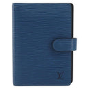LOUIS VUITTON Epi Agenda PM Day Planner Cover Blue R20055 LV Auth 193796-13