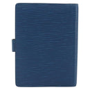 LOUIS VUITTON Epi Agenda PM Day Planner Cover Blue R20055 LV Auth 193796-2
