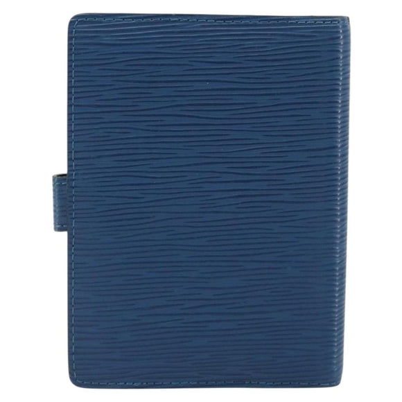 LOUIS VUITTON Epi Agenda PM Day Planner Cover Blue R20055 LV Auth 193796