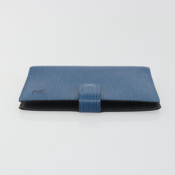 LOUIS VUITTON Epi Agenda PM Day Planner Cover Blue R20055 LV Auth 193796