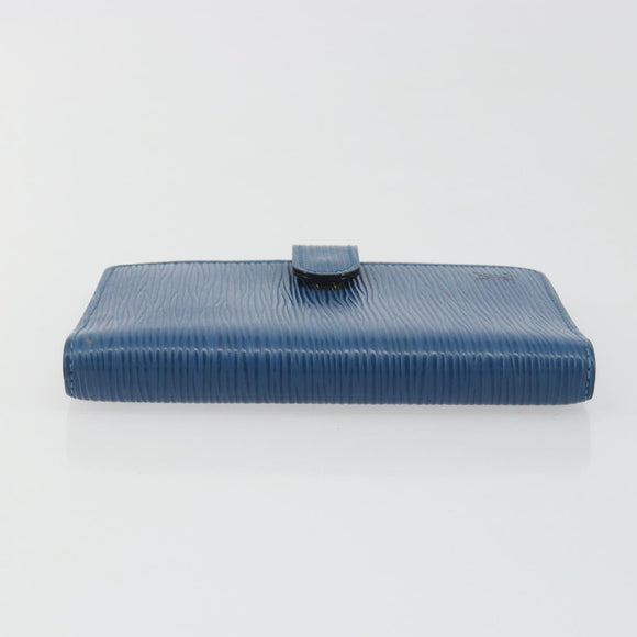 LOUIS VUITTON Epi Agenda PM Day Planner Cover Blue R20055 LV Auth 193796