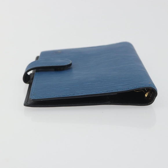 LOUIS VUITTON Epi Agenda PM Day Planner Cover Blue R20055 LV Auth 193796